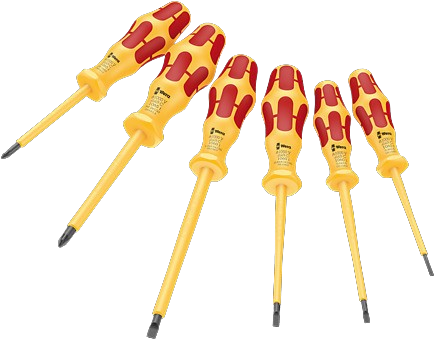 Juego 6 Destornilladores Wera Kraftform VDE