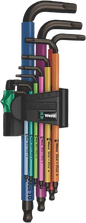 Juego de llaves Allen acodadas Wera Multicolor Hexagonales Referencia 05022089001