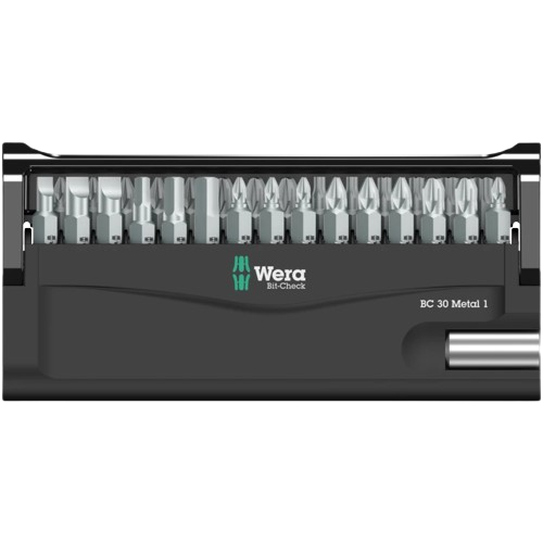 Juego de puntas Wera Bit-Check 30 Metal 1 Portapuntas metálico Referencia 05057434001