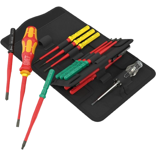 Juego de puntas VDE Wera Kraftform Kompakt 16 Extra Slim aisladas 1000V Referencia 05006608001